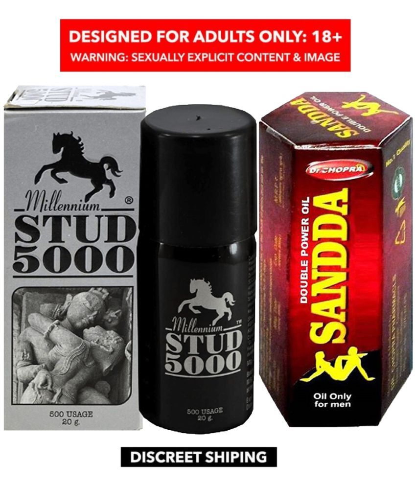     			Stud 5000 Timing Delay spray + Sanda Ka Original Tel For Men Penis