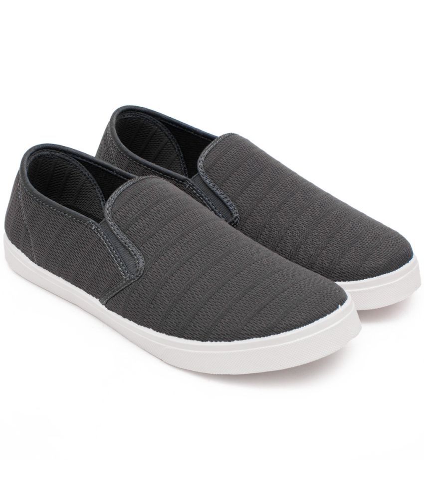     			ASIAN M-2025 Grey Men's Slip-on Shoes