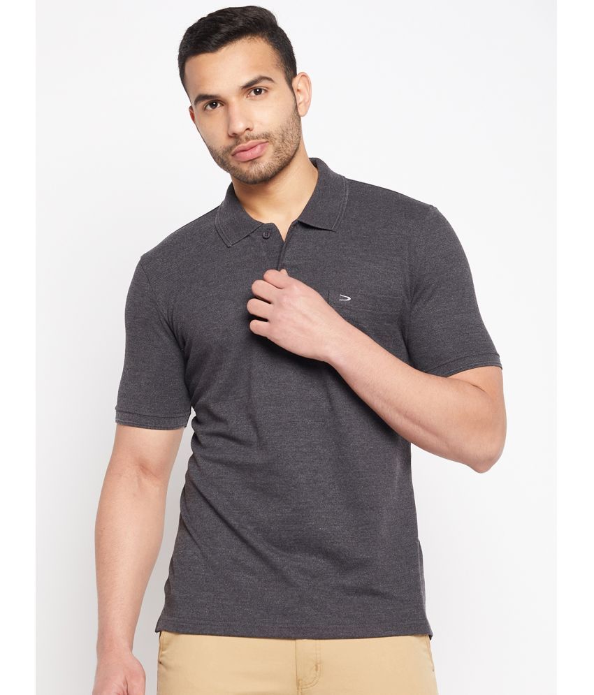     			Duke - Grey Cotton Blend Regular Fit Men's Polo T Shirt ( Pack of 1 )