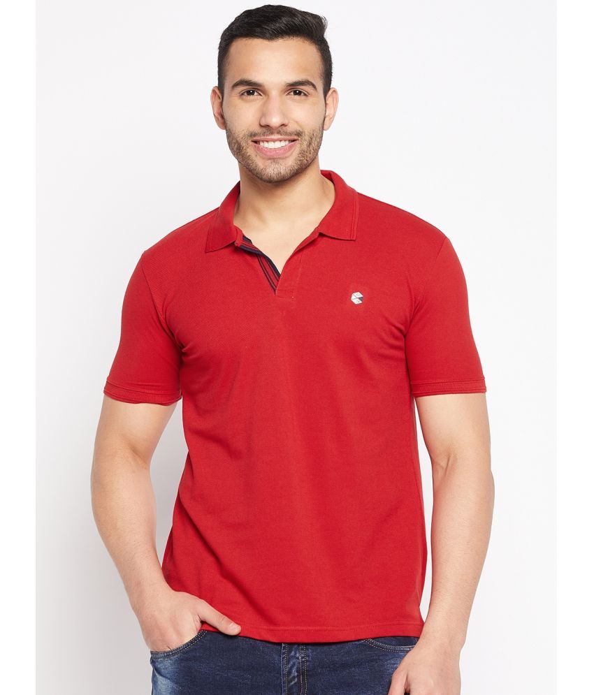     			Duke - Red Cotton Blend Slim Fit Men's Polo T Shirt ( Pack of 1 )