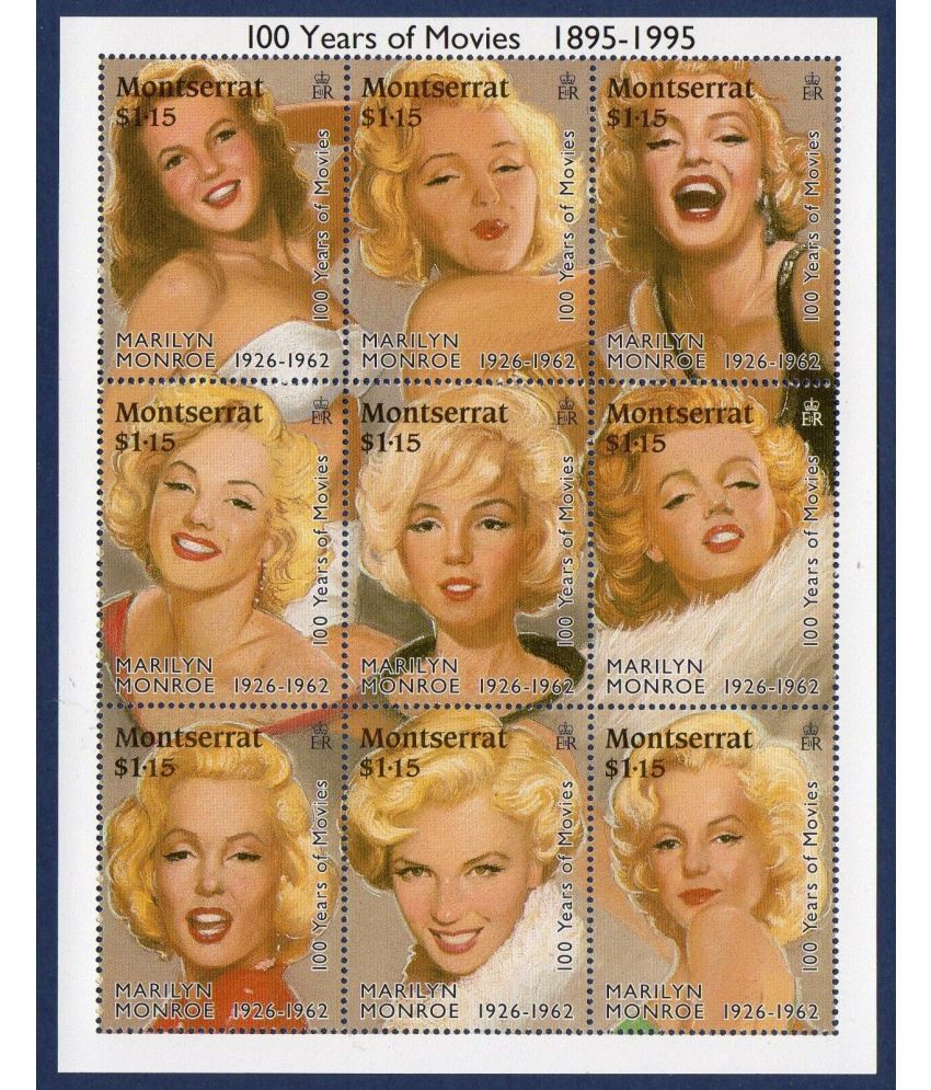     			Hop n Shop - Rare Marilyn Monroe Miniature Sheet MNH 1 Stamps