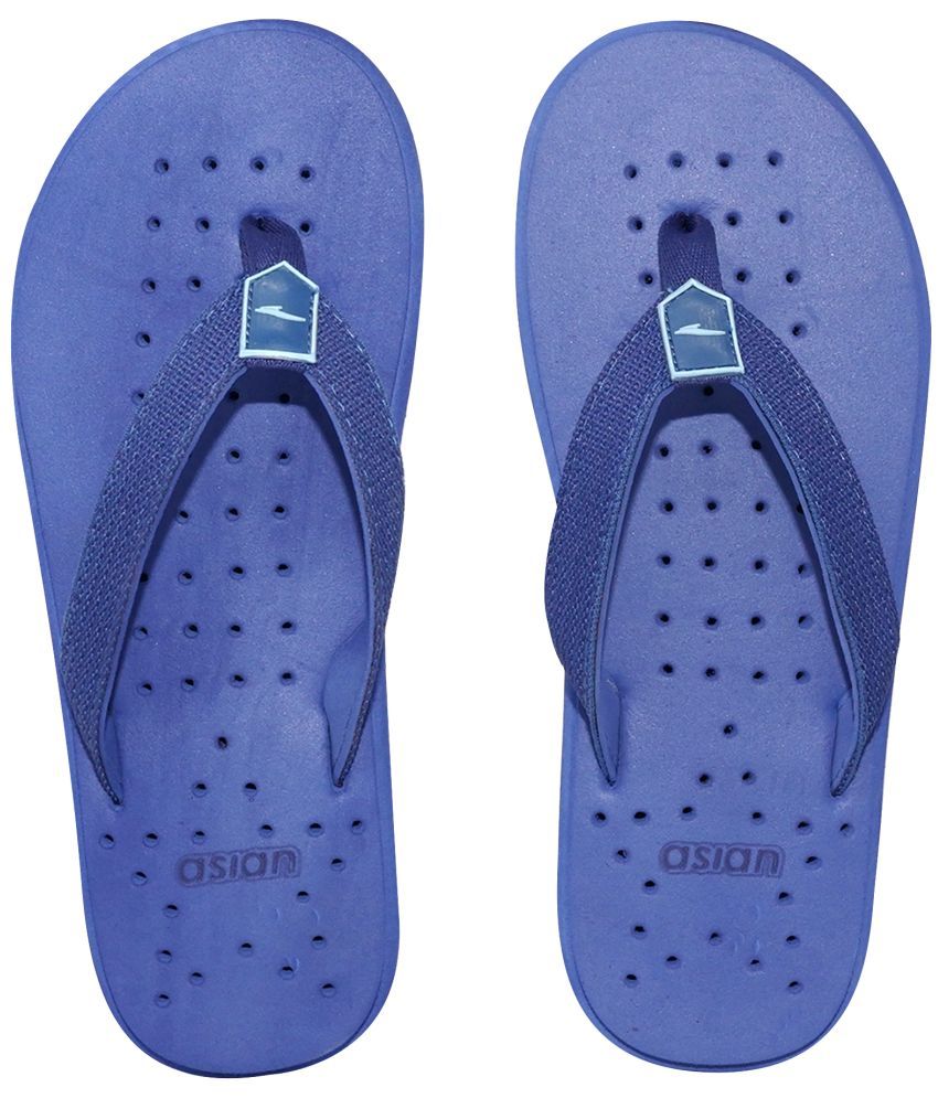     			ASIAN Blue Men's Thong Flip Flop