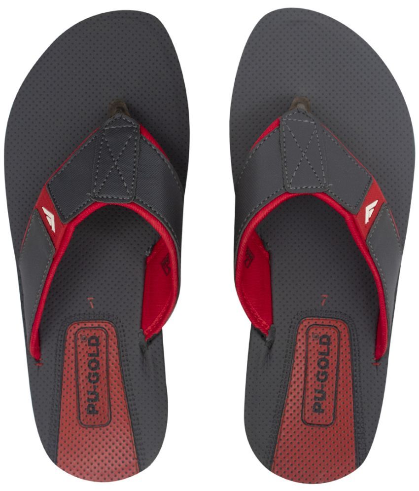     			ASIAN Red Men's Thong Flip Flop