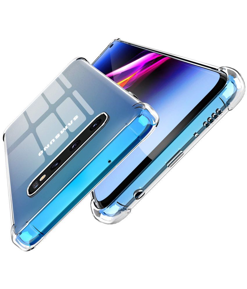     			BEING STYLISH - Transparent Silicon Plain Cases Compatible For Samsung Galaxy S10 Plus ( Pack of 1 )