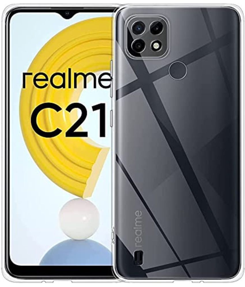     			BEING STYLISH - Transparent Silicon Plain Cases Compatible For Realme C21Y ( Pack of 1 )