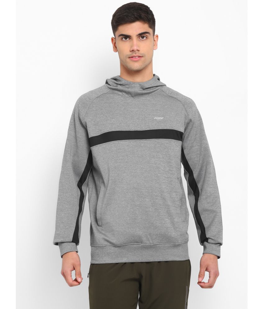 FURO - Grey Polyester Blend Regular Fit Men's Sweatshirt ( Pack of 1 )