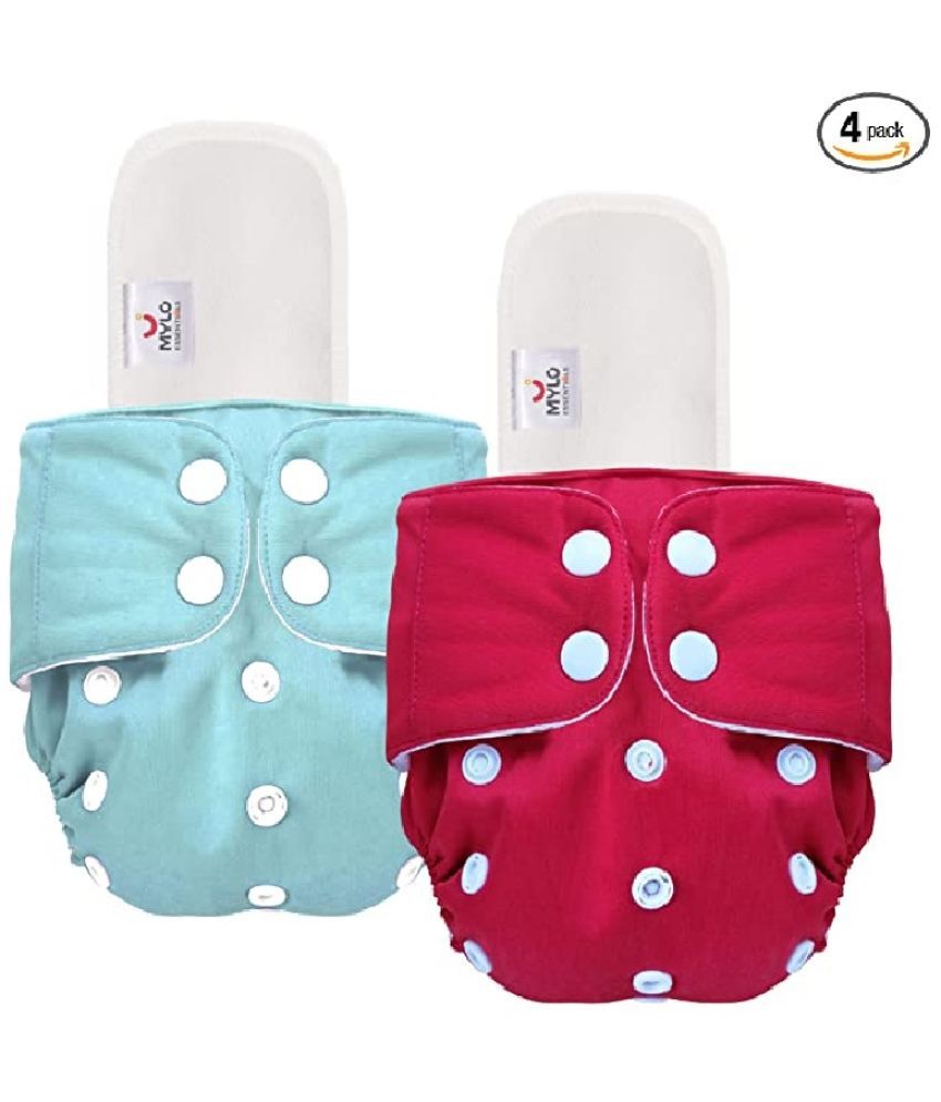     			Little Warriors Waterproof Reusable Washable Cloth Diaper Nappies WITH INSERT (5 layers) - S -M