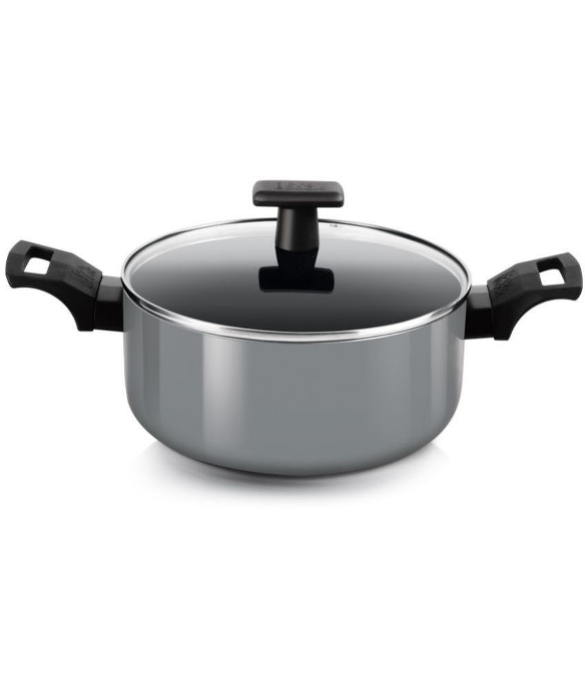     			Milton Pro Cook Blackpearl Biryani Pot With Glass Lid, 22 cm, 3.5 Litres, Grey | Food Grade | Induction | Dishwasher | Flame | Hot Plate Safe