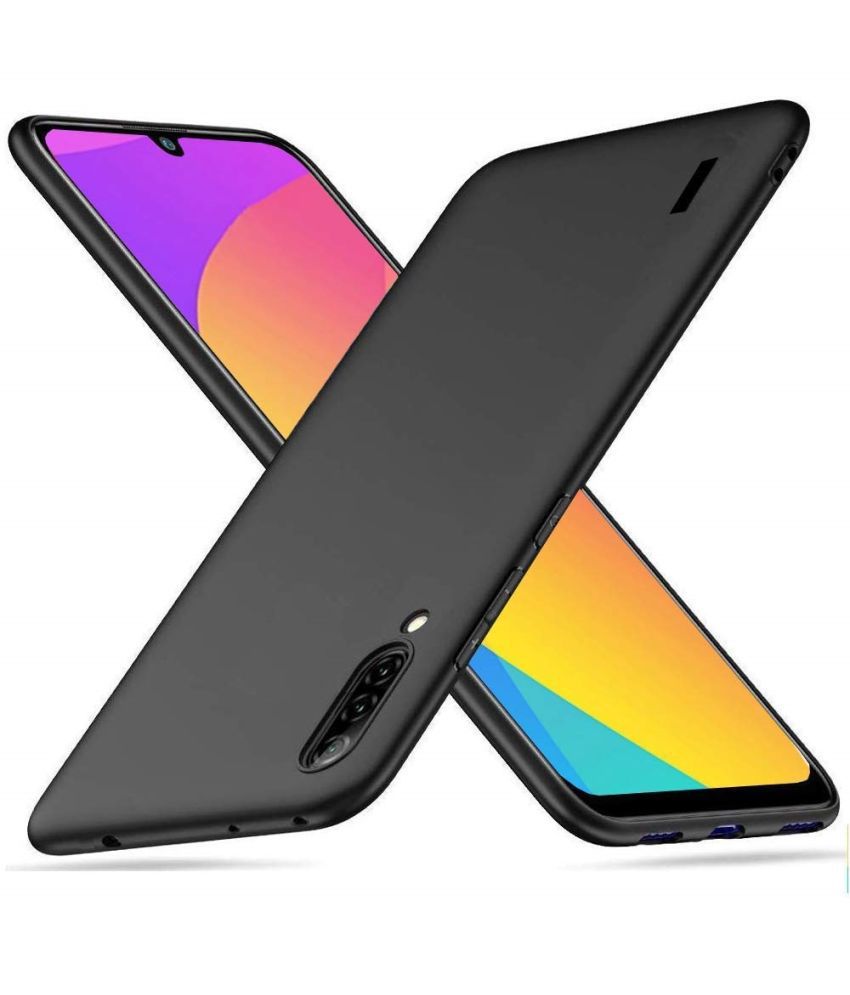     			Spectacular Ace - Black Silicon Plain Cases Compatible For MI A3 ( Pack of 1 )