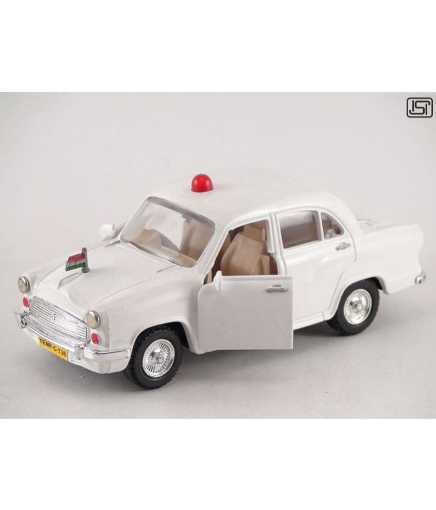     			THRIFTKART - VIP Ambassador Toy Car, White Pull Back Action, Open Front Doors