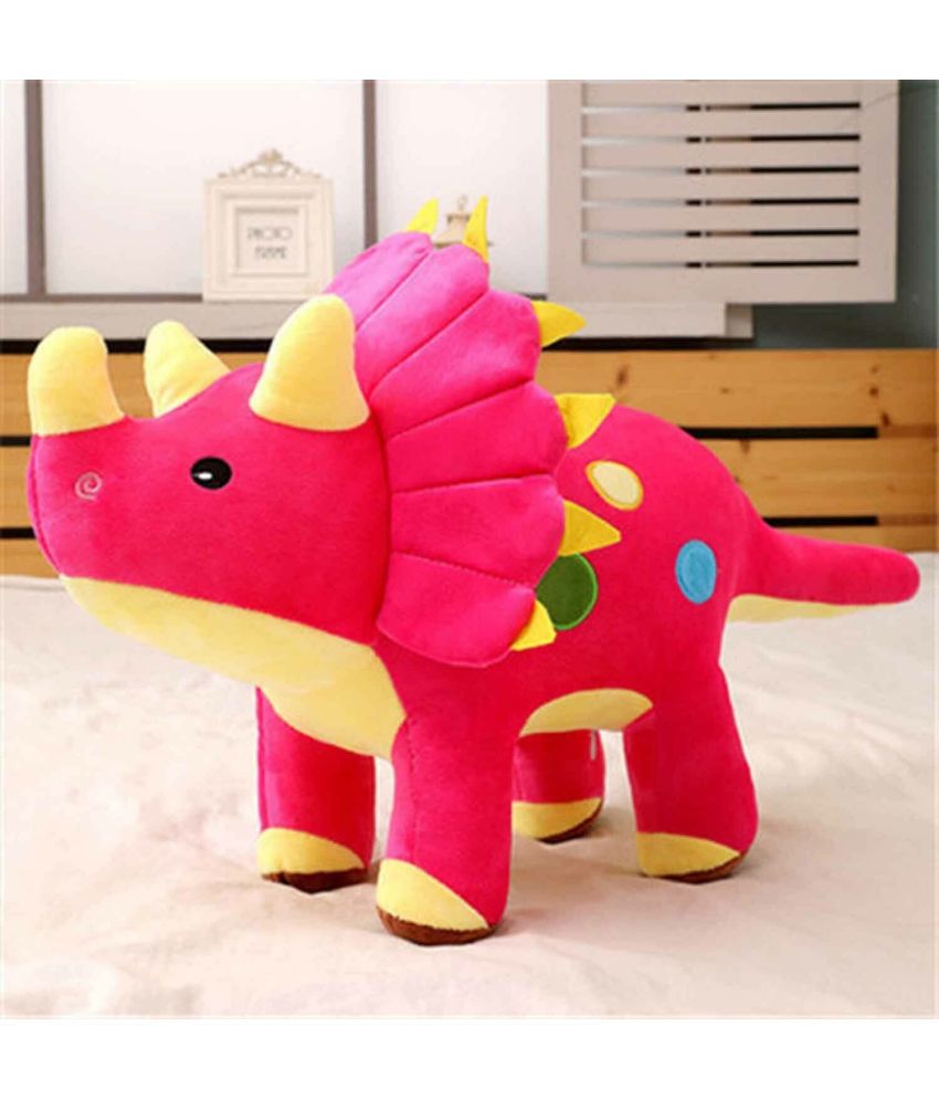     			Tickles Cute Triceratops Dinosaur Soft Stuffed Plush Animal Toy for Kids Birthday Gift Home Decoration (Color: Pink; Size: 32 cm )