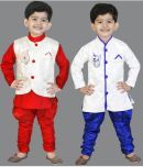 GENERATION NEXT Pack of 2 Boys Silk ( Red & Blue )