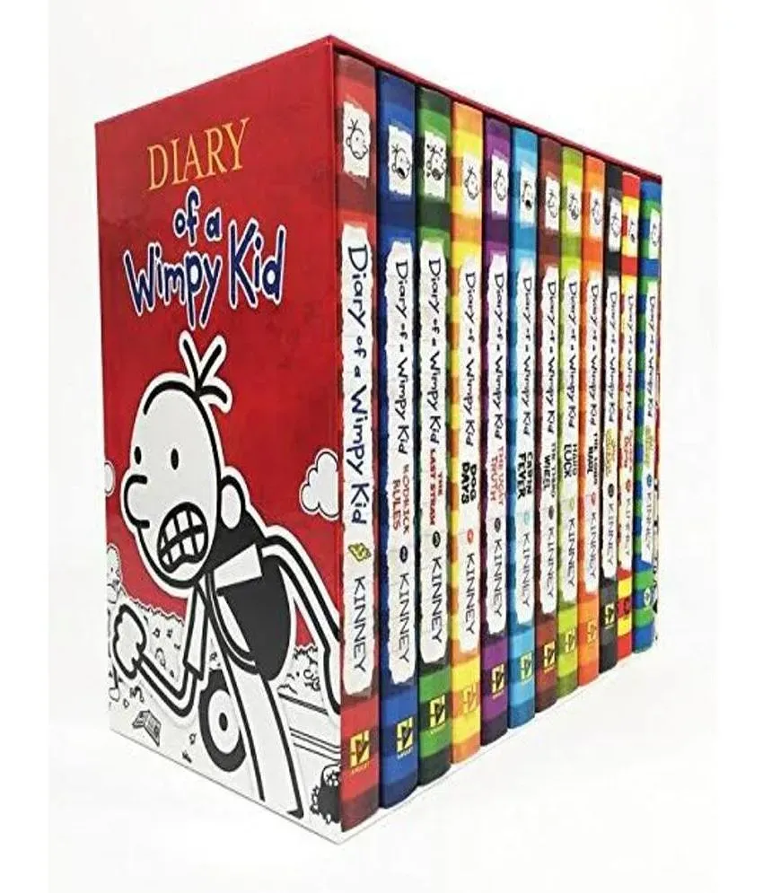 Diary Of A Wimpy Kid Collection 12 Books Set By Jeff Kinney: Jeff Kinney:  9789526527604: : Books