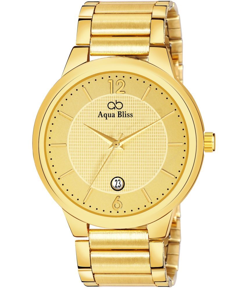     			AQUA BLISS - Gold Stainless Steel Analog Men's Watch