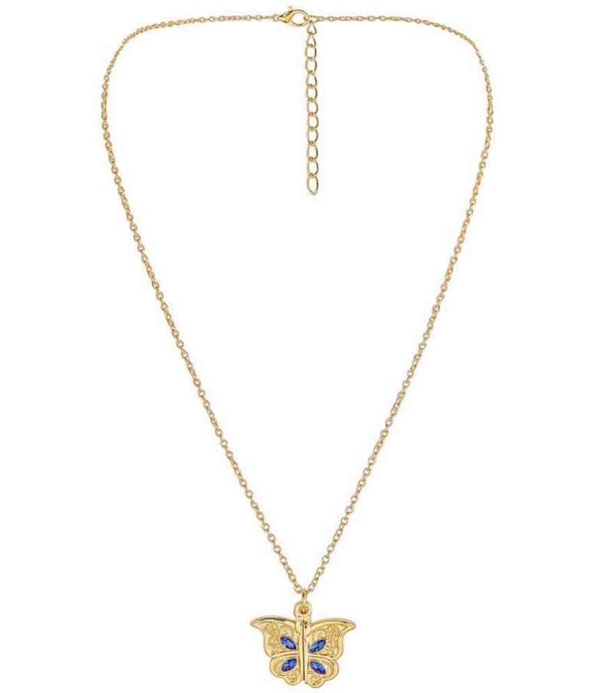     			FASHION FRILL - Golden Pendant ( Pack of 1 )