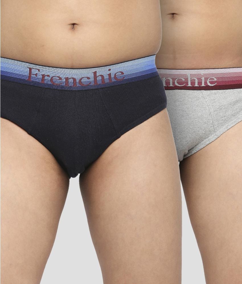     			Pack of 2 Frenchie Cotton Boys Briefs ( Multicolor )