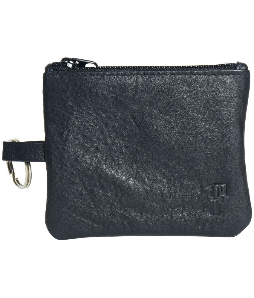     			Ft - Leather Black Women's Zip Around Wallet ( Pack of 1 )