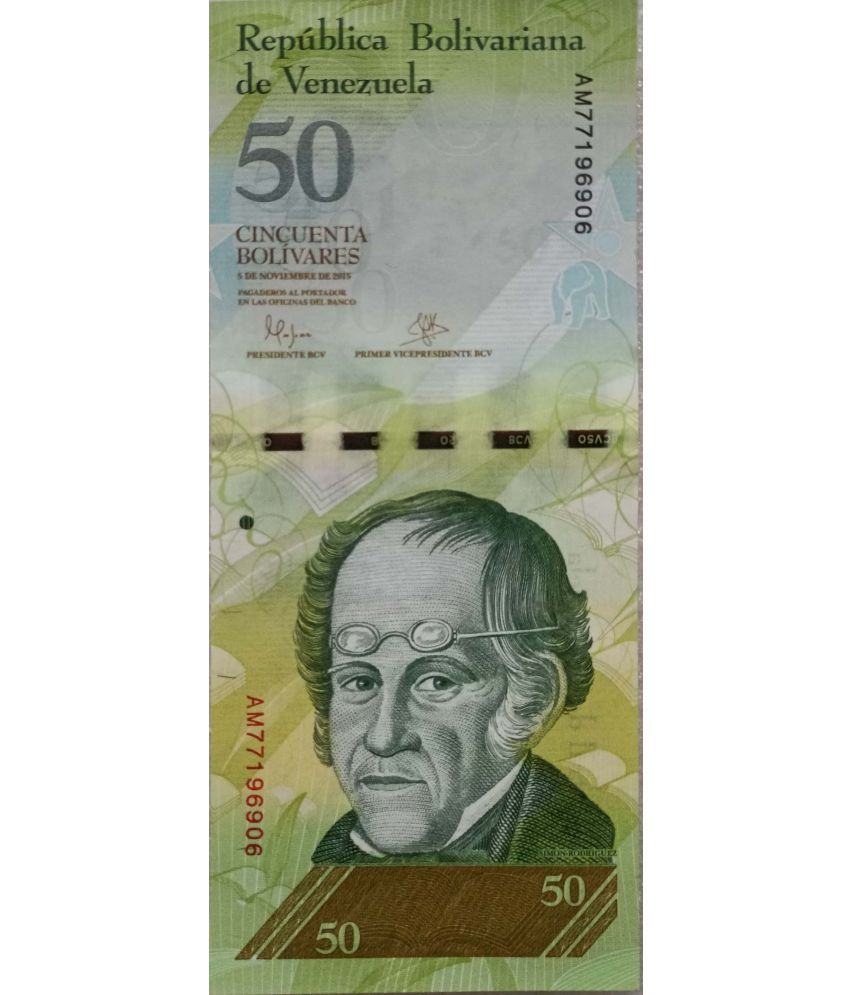     			Hop n Shop - Venezuela 50 Cincuenta Bolivares Gem UNC 1 Paper currency & Bank notes