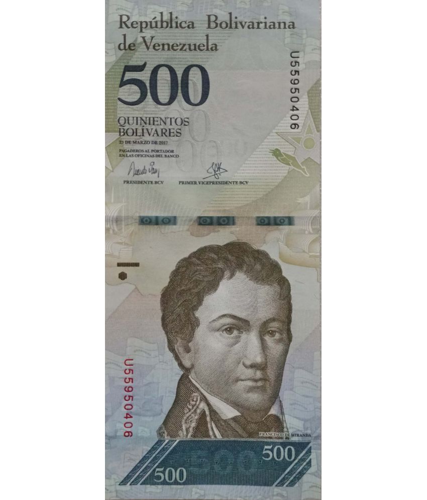     			Hop n Shop - Venezuela 500 Quinientos Bolivares UNC 1 Paper currency & Bank notes