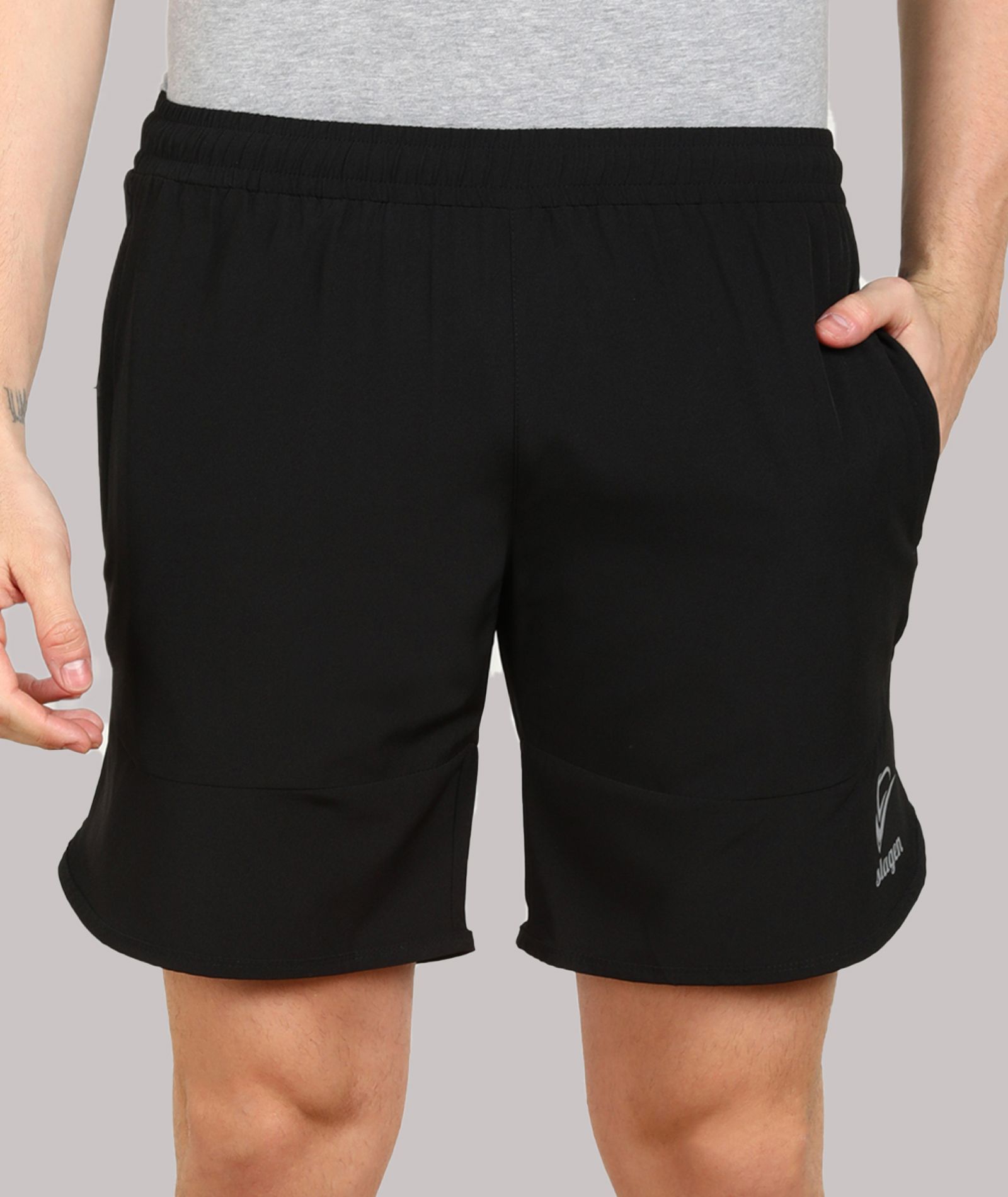     			SLAGEN - Black Polyester Men's Running Shorts ( Pack of 1 )