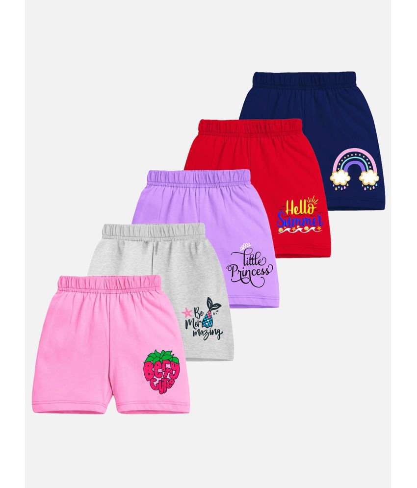     			Trampoline - Multi Cotton Boys Shorts ( Pack of 5 )