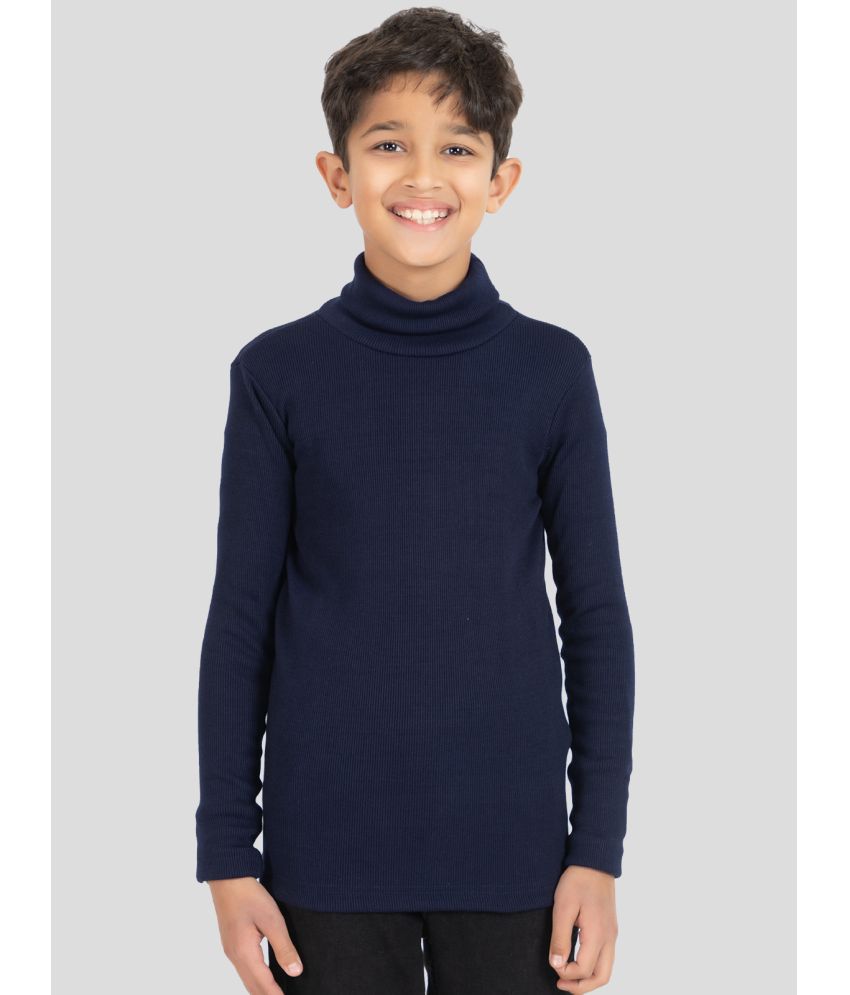     			YHA - Navy Woollen Blend Boy's Pullover Sweaters ( Pack of 1 )