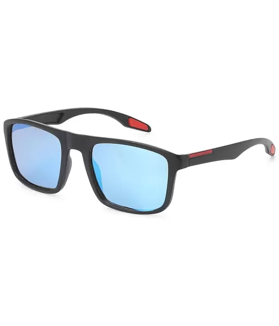 Amazon.com: Polarized Thick Frame Square Sunglasses for Men & Women (Black)  : Clothing, Shoes & Jewelry