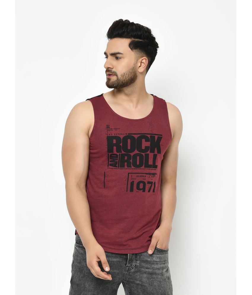     			Rigo Cotton Blend Men's Vest ( Maroon )