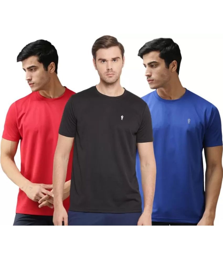    			EPPE - Red Polyester Regular Fit Men's T-Shirt ( Pack of 3 )