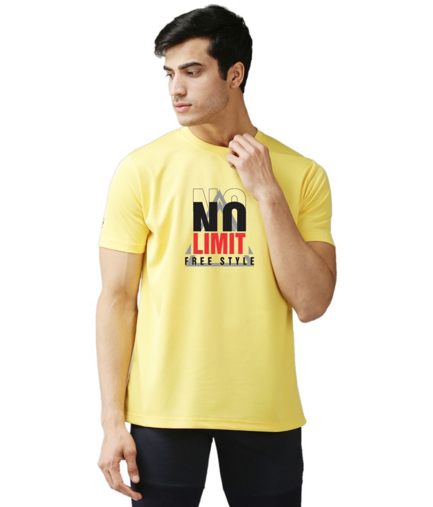     			EPPE - Yellow Polyester Regular Fit Men's T-Shirt ( Pack of 1 )