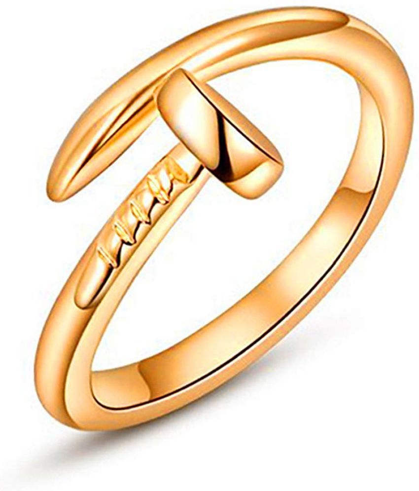     			FASHION FRILL - Golden Rings ( Pack of 1 )