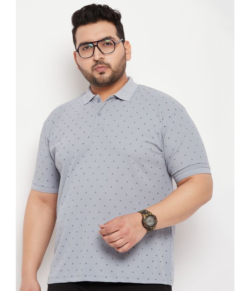     			MXN - Grey Cotton Blend Regular Fit Men's Polo T Shirt ( Pack of 1 )