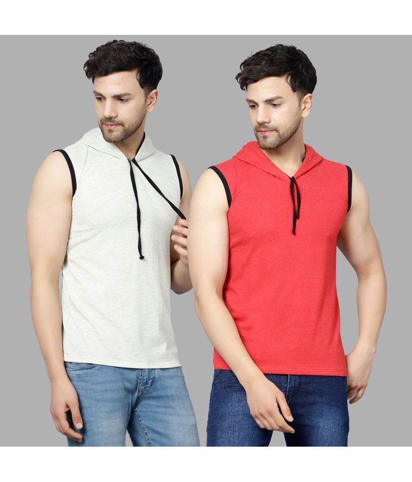     			Diaz - Multicolor Cotton Blend Regular Fit Men's T-Shirt ( Pack of 2 )