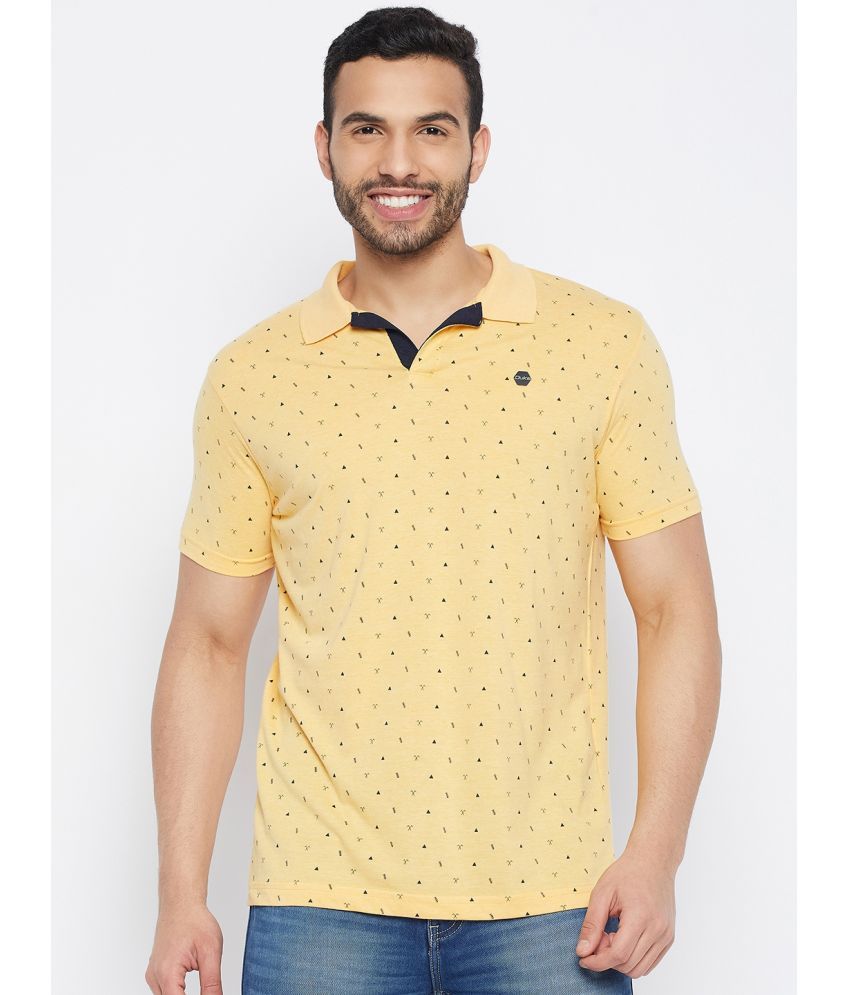     			Duke - Yellow Cotton Blend Slim Fit Men's Polo T Shirt ( Pack of 1 )