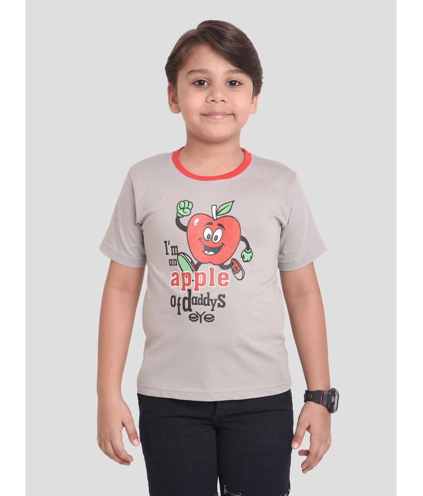 Neo Garments - Beige Cotton Boy's T-Shirt ( Pack of 1 )