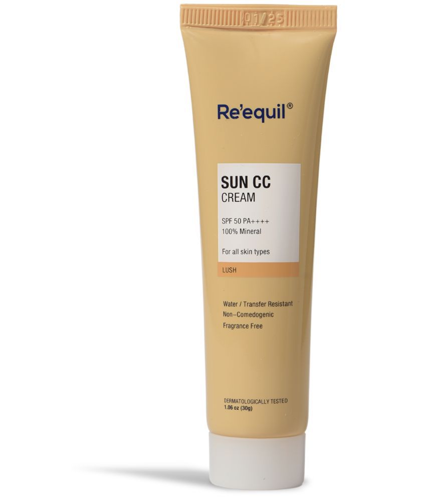     			Re'equil Sun CC Cream (Lush) SPF 50 PA++++, 100% Mineral UV Filter, 30gm