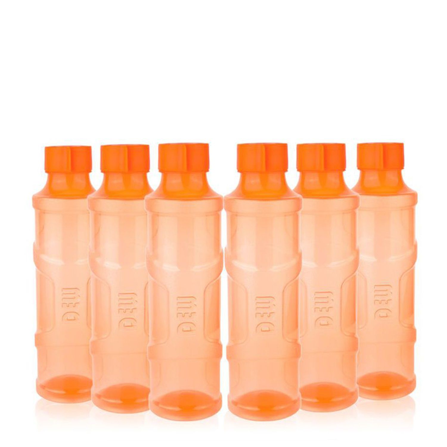     			Gluman Dew Fridge Bottle Pack of 6, Orange color, 1000ml each