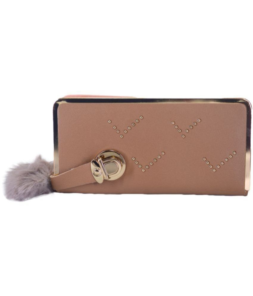     			JMALL - Rose Gold Faux Leather Purse
