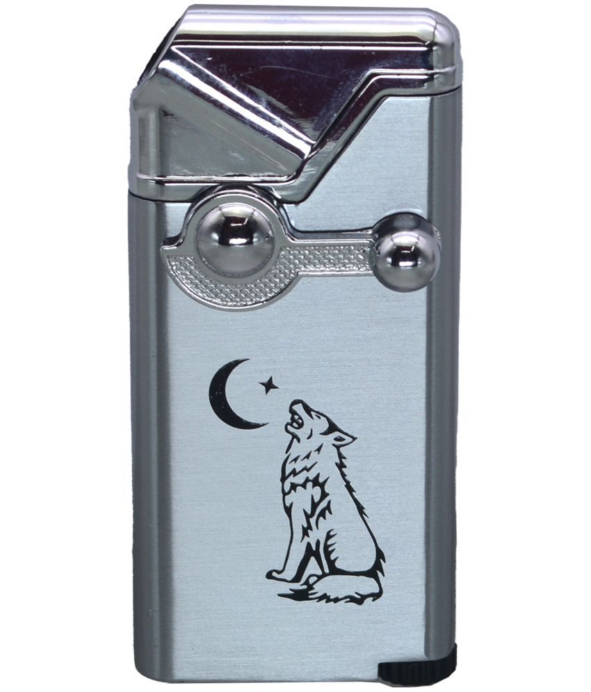     			JMALL - Silver Aluminium Cigarette Lighter ( Pack of 1 )