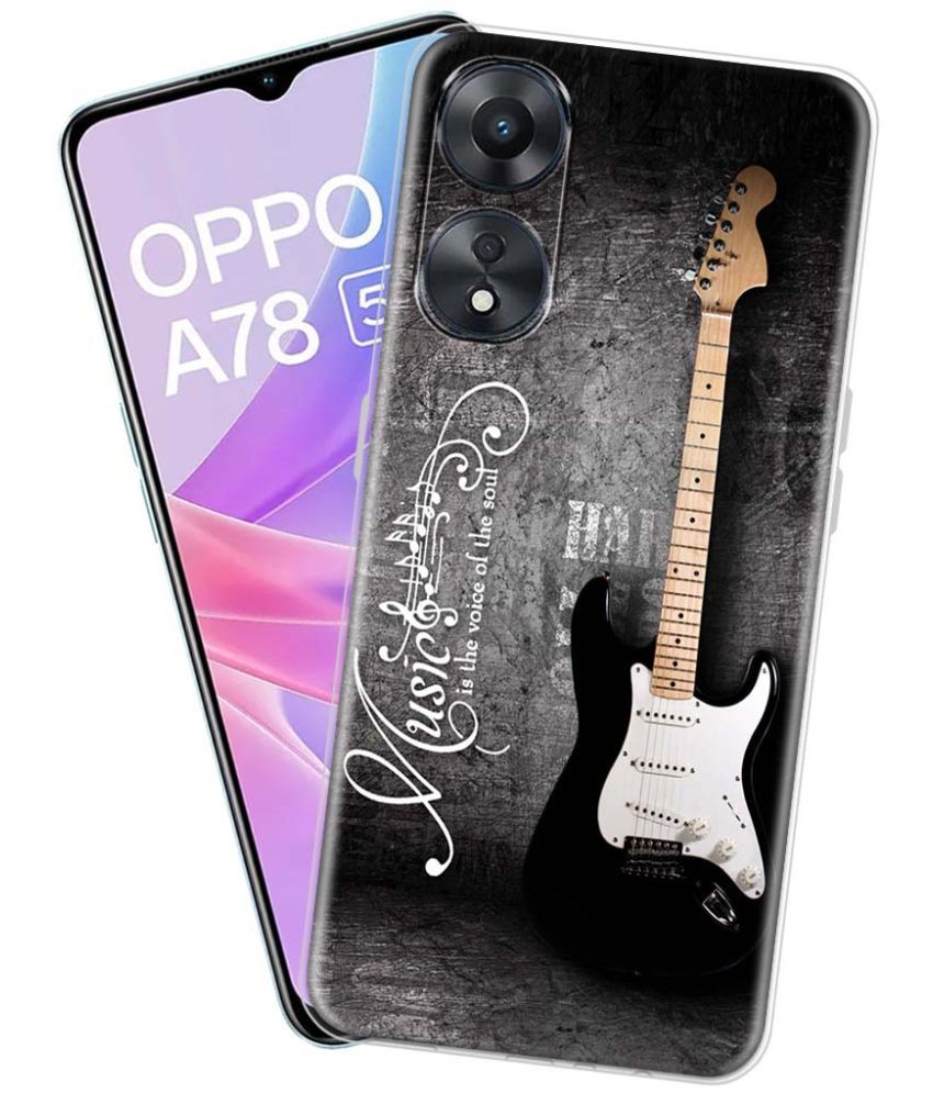     			NBOX - Multicolor Silicon Printed Back Cover Compatible For OPPO A78 5G ( Pack of 1 )