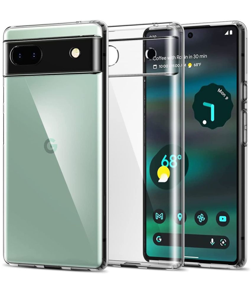     			NBOX - Transparent Silicon Plain Cases Compatible For Google Pixel 6A ( Pack of 1 )