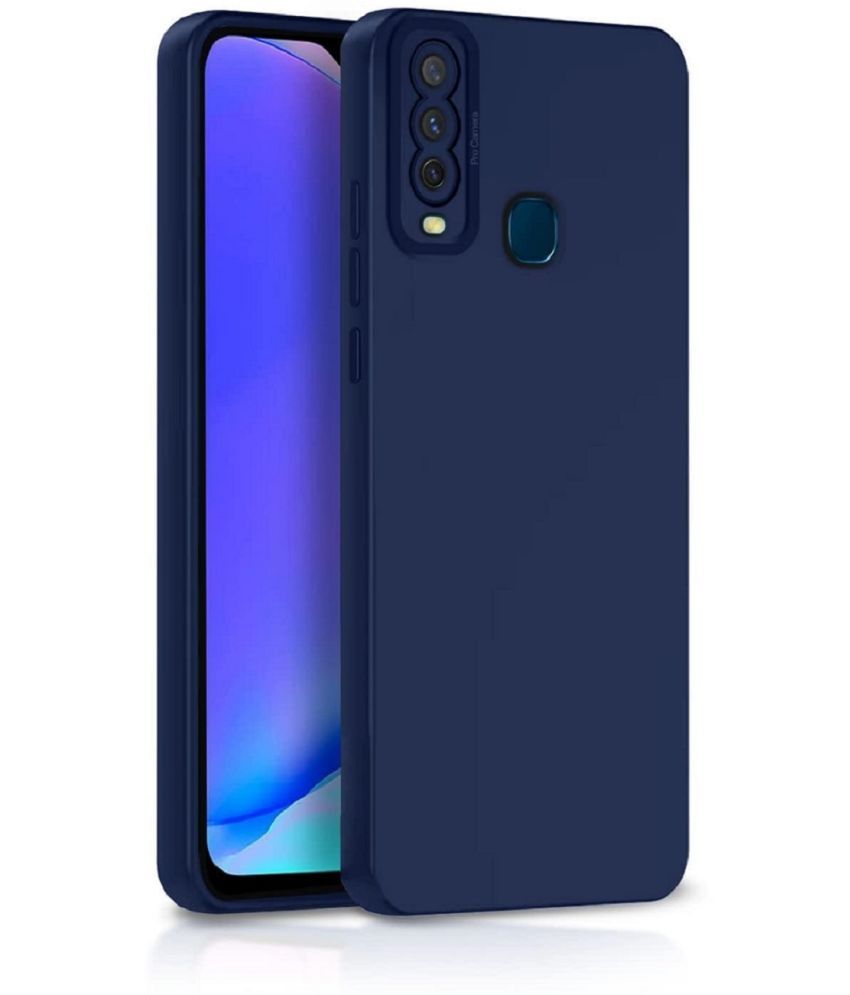 Case Vault Covers - Blue Silicon Plain Cases Compatible For Vivo U10 ( Pack of 1 ) Case Vault Covers - Blue Silicon Plain Cases Compatible For Vivo U10 ( Pack of 1 )