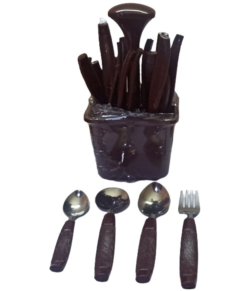     			YESKART - Brown Stainless Steel Cutlery Set ( Pack of 1 )