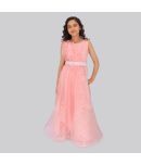 Cutecumber Organza Gown For Girls ( Pack of 1 , Pink )