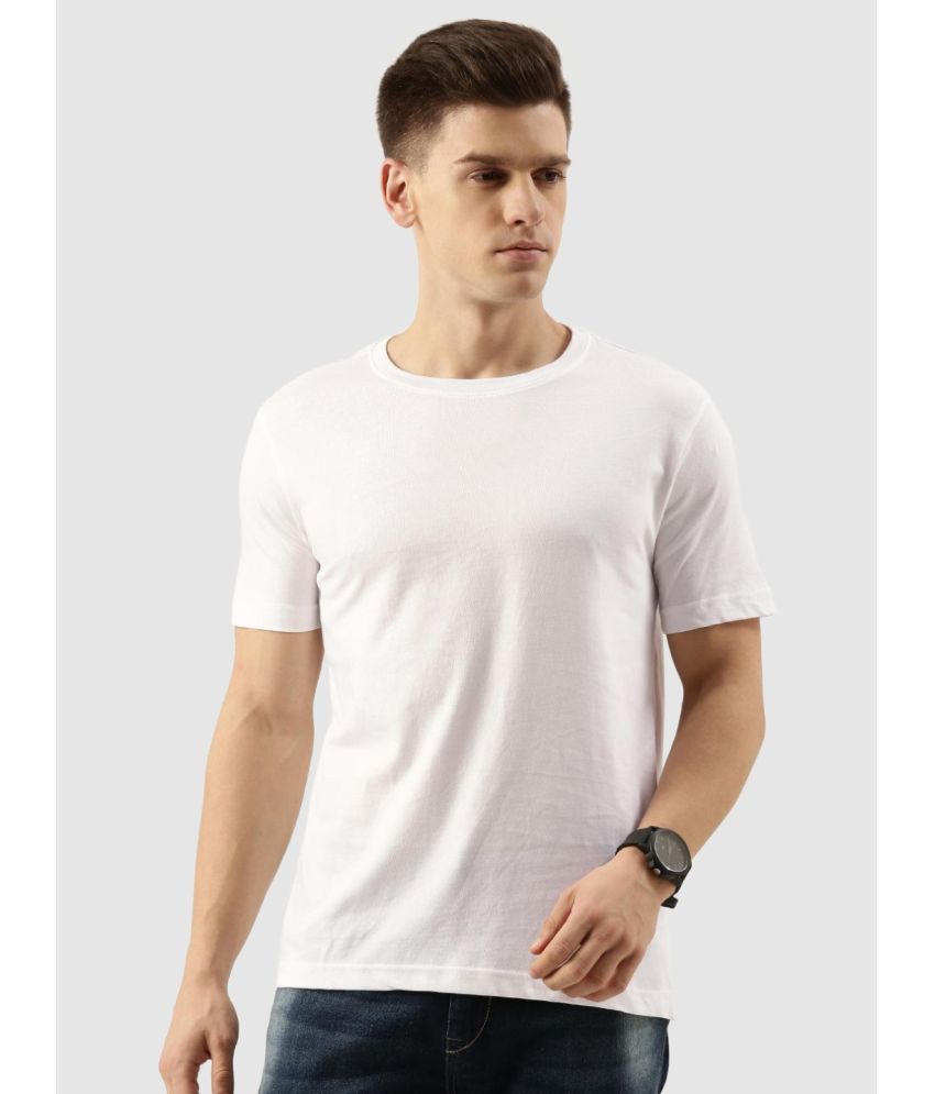     			Bene Kleed - White Cotton Blend Regular Fit Men's T-Shirt ( Pack of 1 )