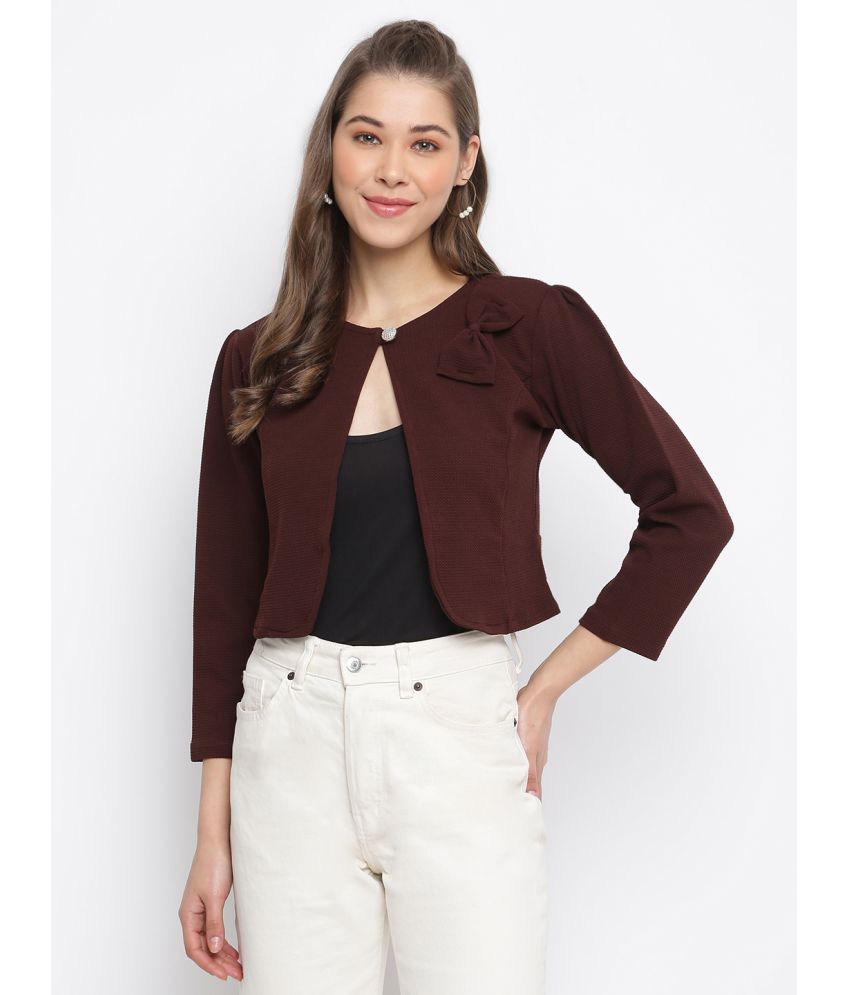 Mayra - Polyester Brown Short Coats Pack of 1