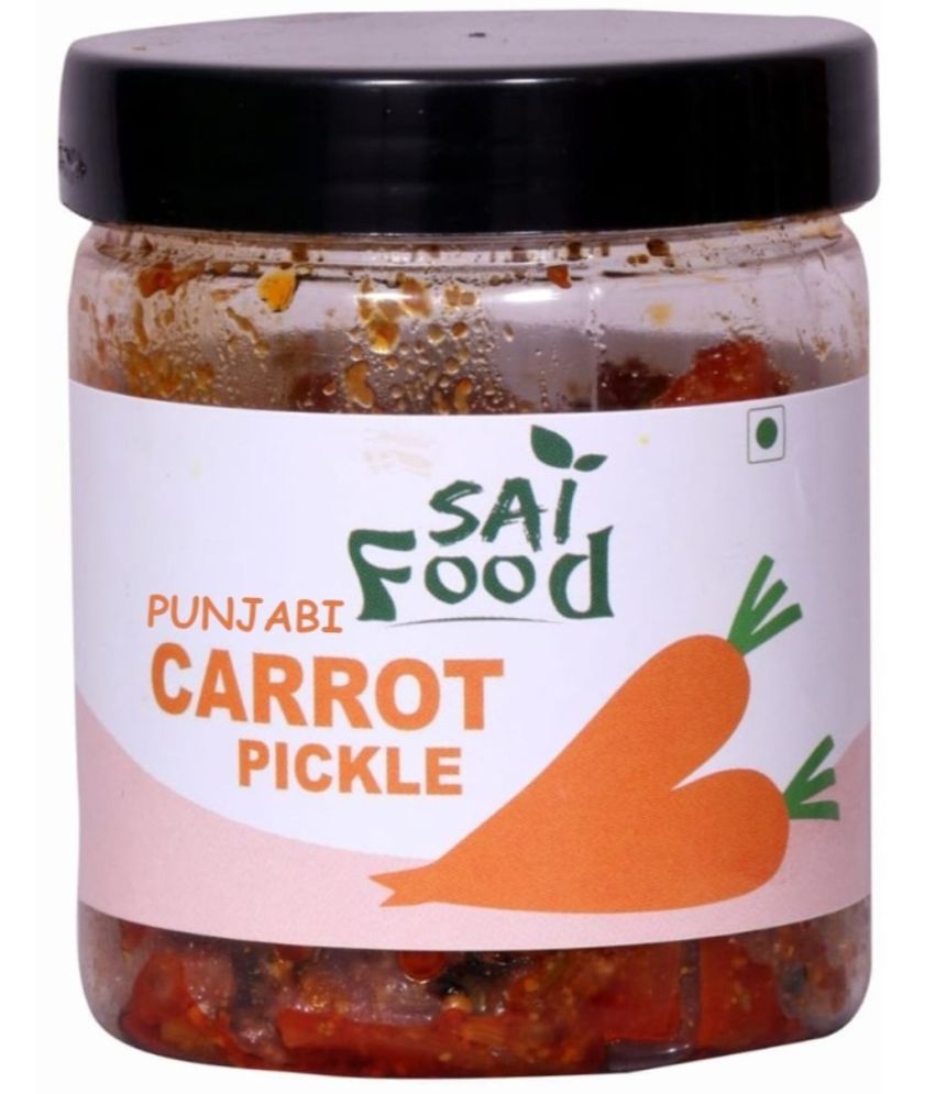     			SAi Food PUNJABI Carrot Pickle Handcrafted with Zero Preservatives, No Artificial Colors & Flavors Pickle 250 g