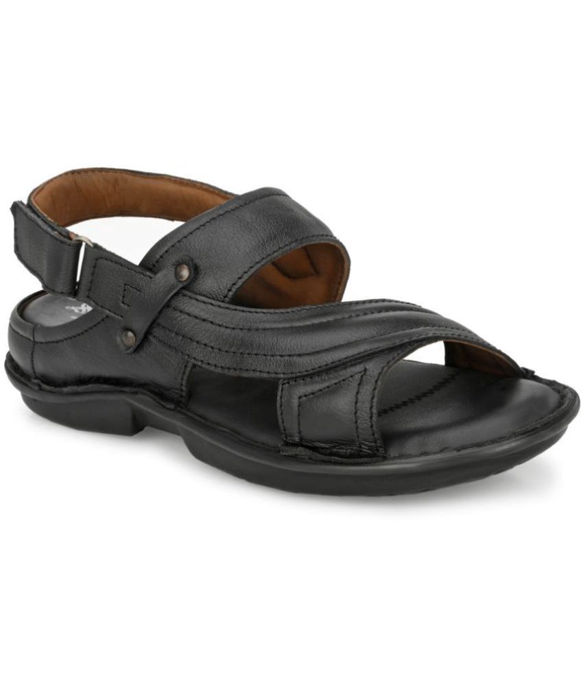    			SHENCES - Black Men's Sandals