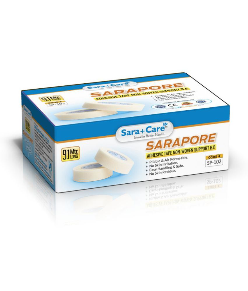     			Sara +care Microporus Hypoallergenic Tape M Paper Pack of 25