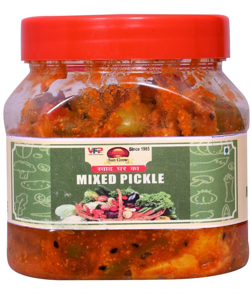     			Sun Grow Home Made All in ONE Mixed Veg. Pickle (Real Taste of Pickle) Pickle Jar ||Mouth-Watering Pickle 400 g